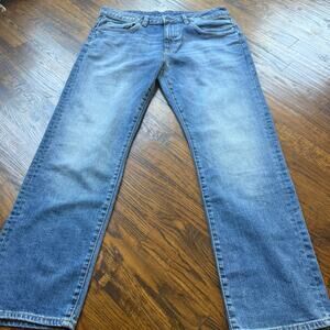 Buffalo David Bitton Jeans Relaxed Straight Driven Blue Denim Mens Size 33x30